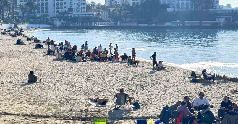 Aydın’da güneşi gören sahillere koştu