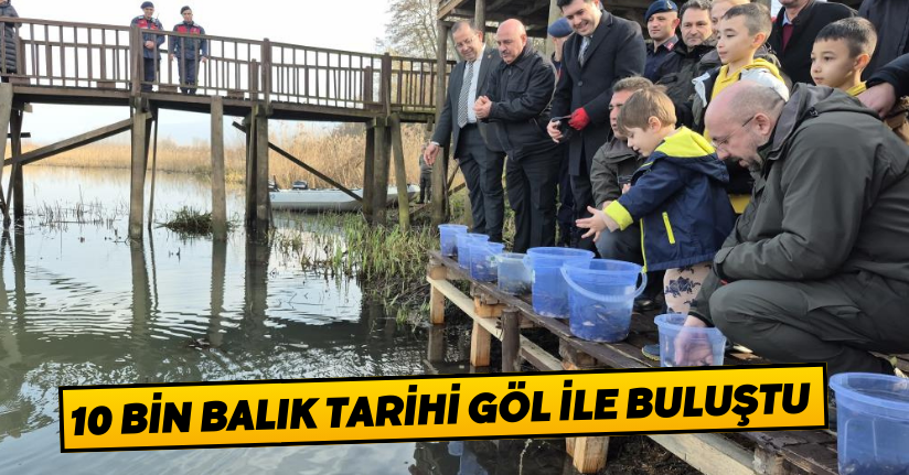 10 bin balık tarihi göl ile buluştu