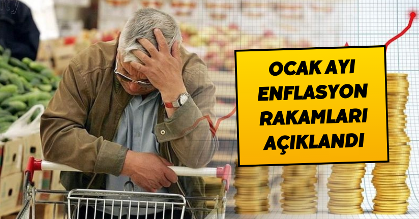 Ocak ayı enflasyon rakamları açıklandı