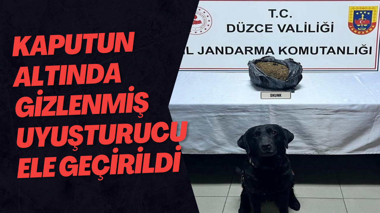 Kaputun Altında Gizlenmiş Uyuşturucu Ele Geçirildi