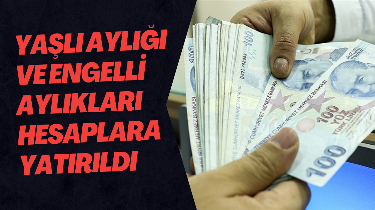 Yaşlı Aylığı Ve Engelli Aylıkları Hesaplara Yatırıldı