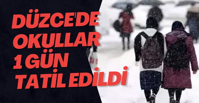 Okullar Tatil Edildi