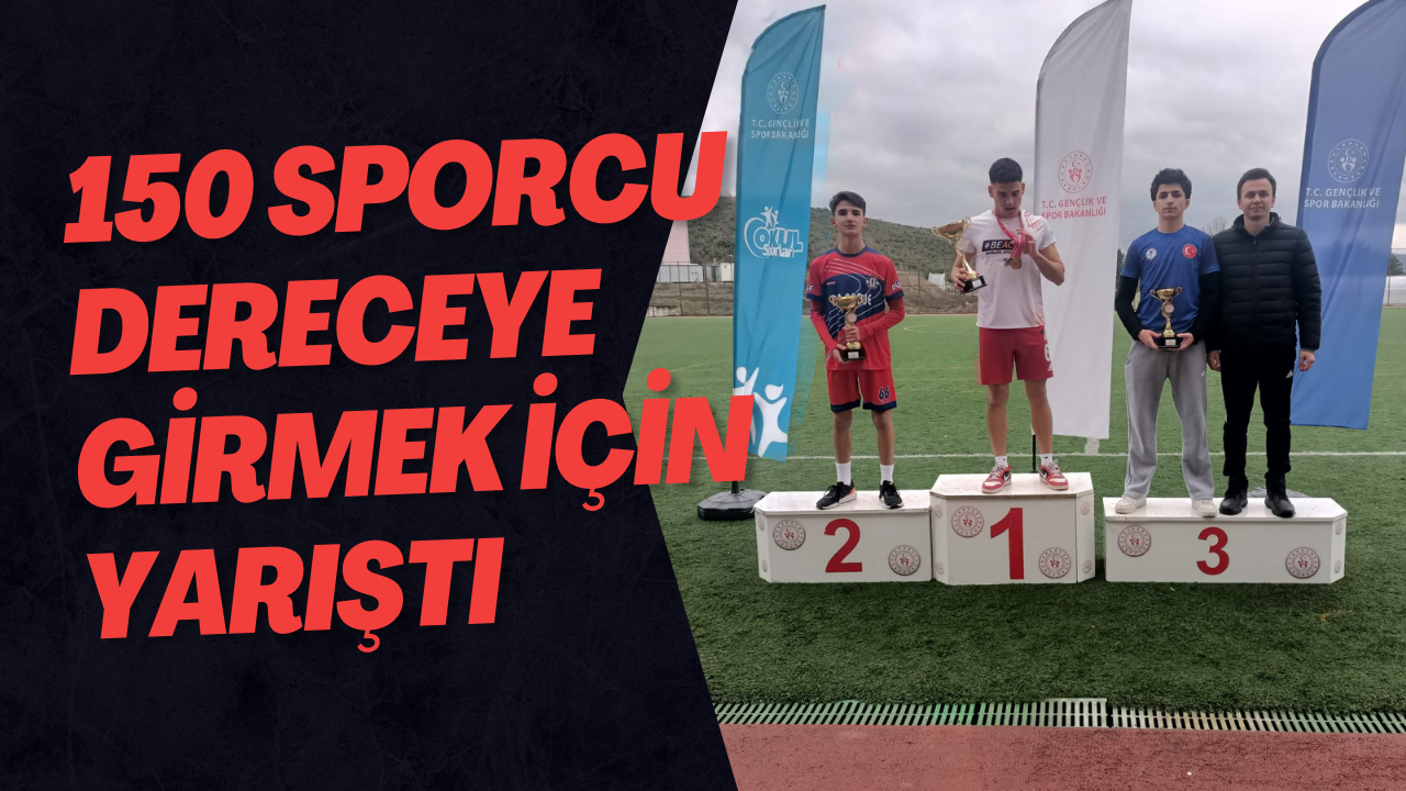 150 Sporcu Dereceye Girmek İçin Yarıştı