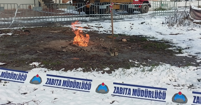 Sondaj sırasında çıkan yangın, 4 gündür aynı seviyede devam ediyor