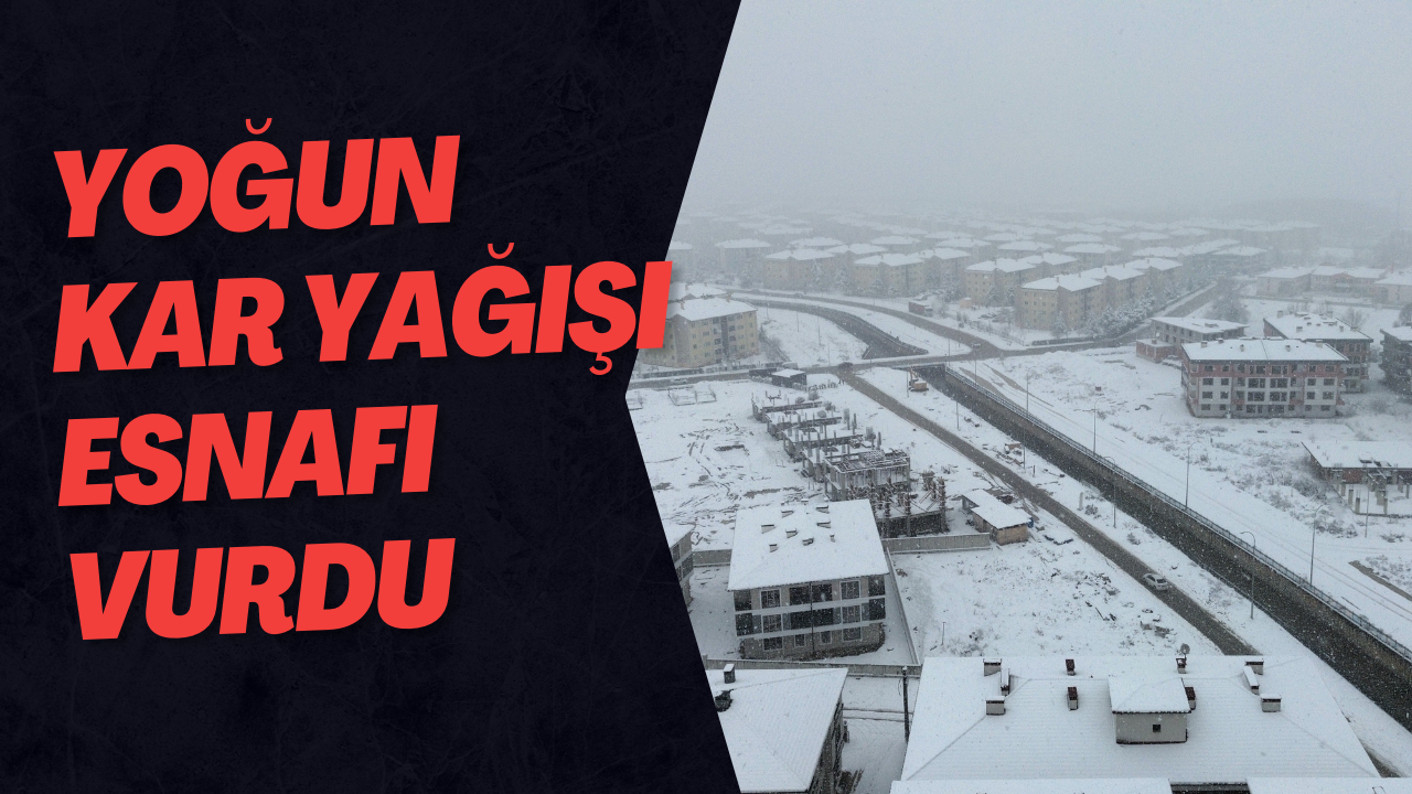 Yoğun Kar Yağışı Esnafı Vurdu