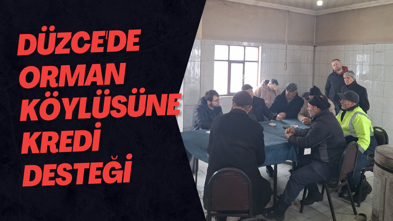 Düzce'de Orman Köylüsüne Kredi Desteği