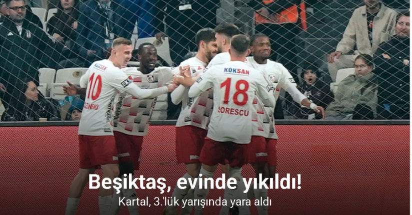 Beşiktaş, evinde yıkıldı! Kartal, 3.'lük yarışında yara aldı