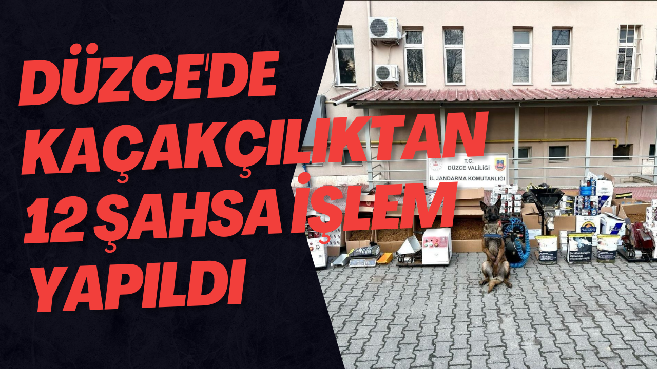 Düzce'de Kaçakçılıktan 12 Şahsa İşlem Yapıldı