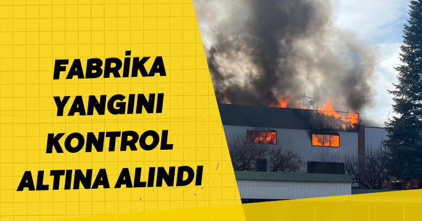 Fabrika yangını kontrol altına alındı