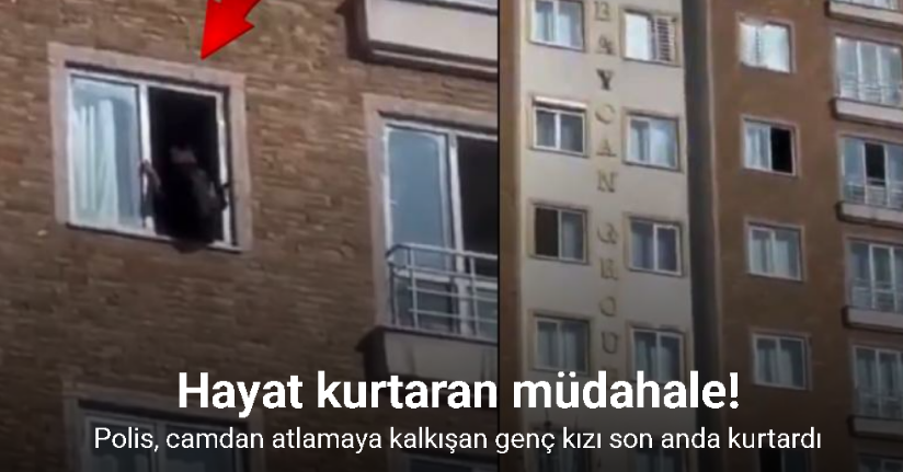 Polis, intihara kalkışan genç kızı son anda kurtardı