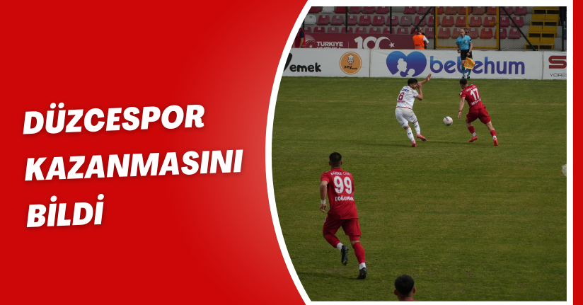 Düzcespor Kazanmasını Bildi