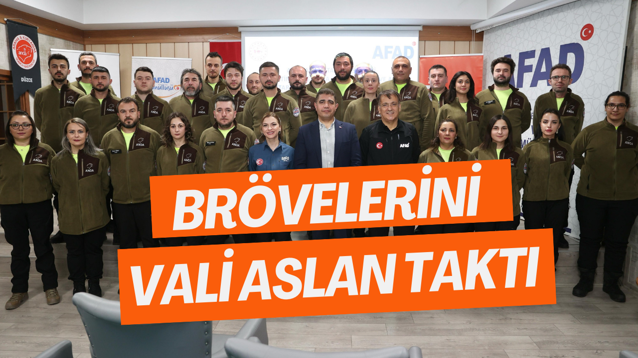 Brövelerini Vali Aslan Taktı