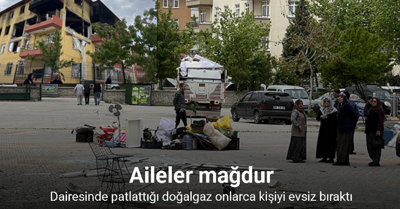 Dairesinde patlattığı doğalgaz onlarca kişiyi evsiz bıraktı