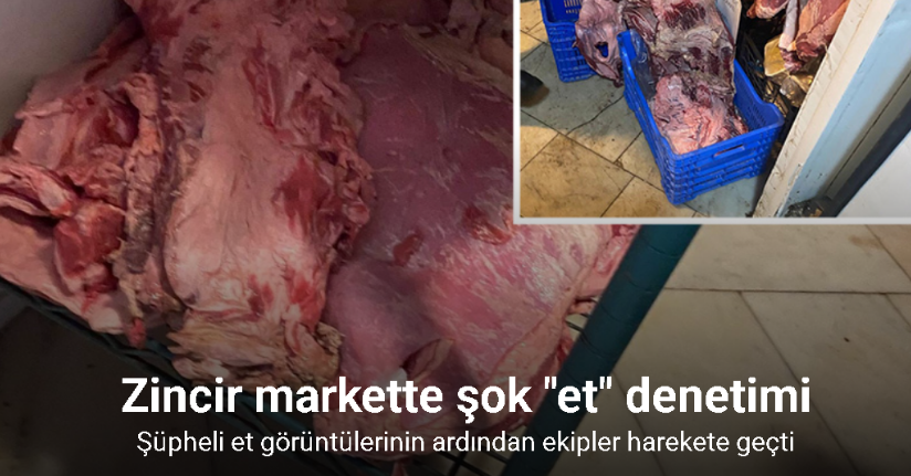 Çerkezköy’de zincir markette şok 