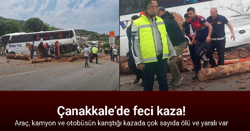 Çanakkale’de otobüs kazası: 8 ölü