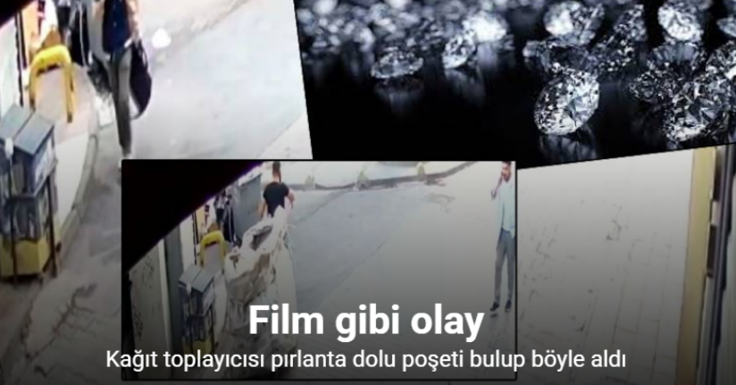 Fatih’te kuyumcu çalışanı pırlanta dolu poşeti çöpe attı, kağıt toplayıcısı bulup aldı