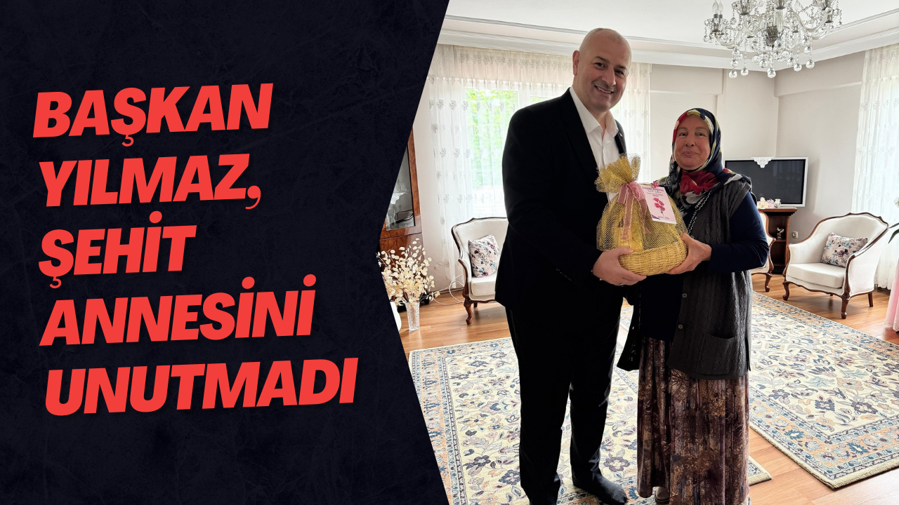 Başkan Yılmaz, Şehit Annesini Unutmadı