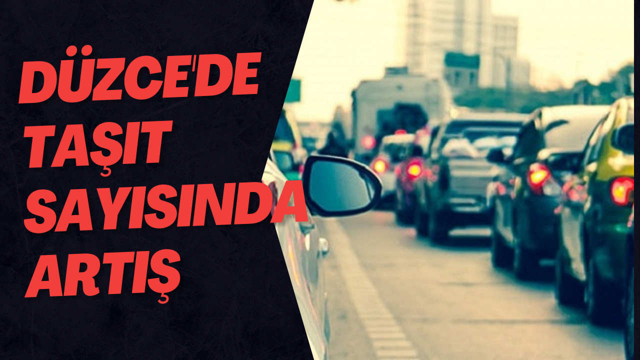Düzce'de Taşıt Sayısında Artış