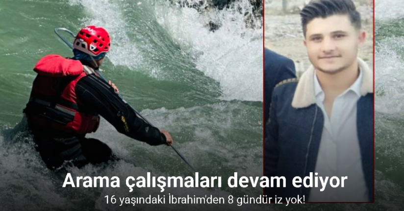 Yüksekova’da 8 gün önce derede kaybolan çocuk için arama çalışmaları devam ediyor