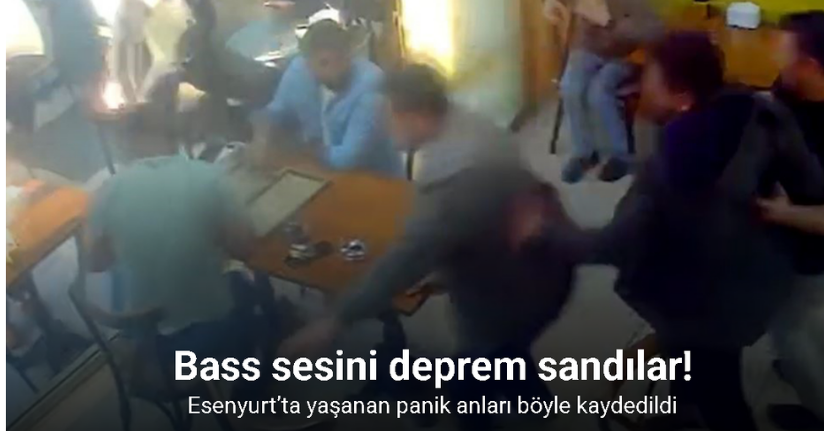 Esenyurt’ta Bass sesini deprem sanan vatandaşlar böyle sokağa döküldü