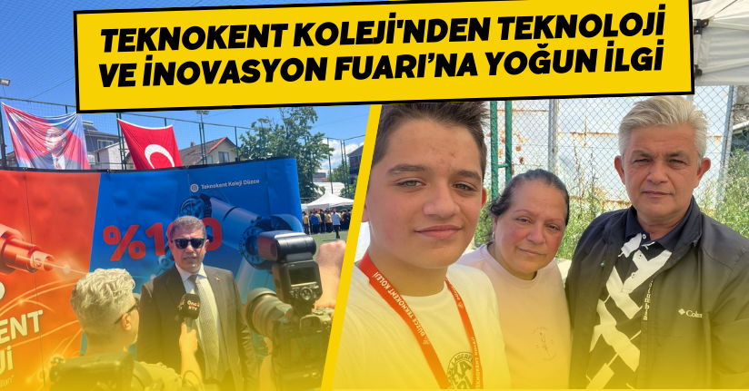 Düzce Teknokent Koleji'nden Teknoloji ve İnovasyon Fuarı’na Yoğun İlgi