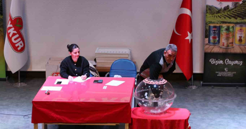 ÇAYKUR’a bin 500 mevsimlik işçi alımı için kura çekimi başladı