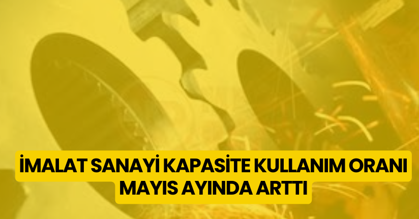 İmalat sanayi kapasite kullanım oranı Mayıs ayında arttı
