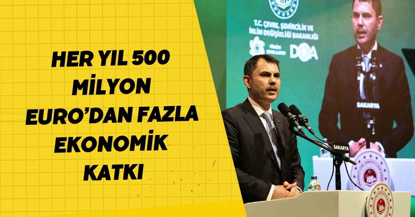 Her yıl 500 milyon Euro’dan fazla ekonomik katkı
