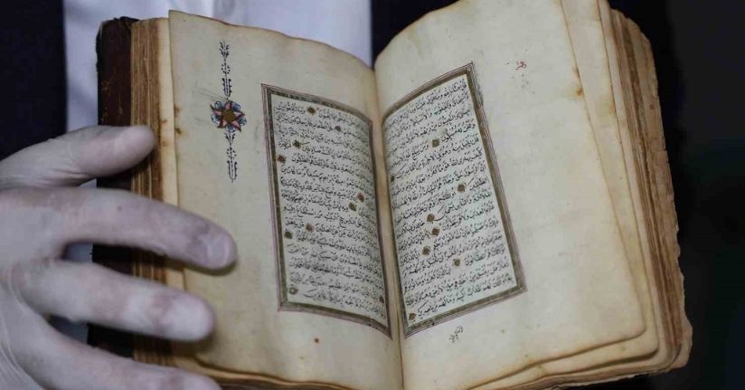 200 yıllık altın tezhipli Kur’an-ı Kerim’i Cumhurbaşkanı’na hediye etmek istiyor