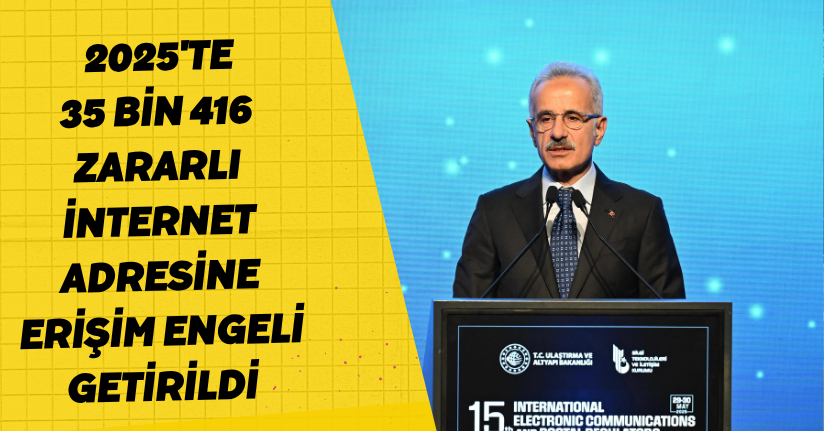 2025'te 35 bin 416 zararlı internet adresine erişim engeli getirildi