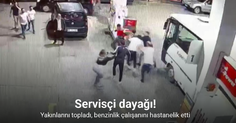Servisçi dayağı kamerada