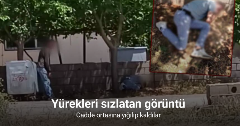 Cadde ortasına yığılıp kaldılar
