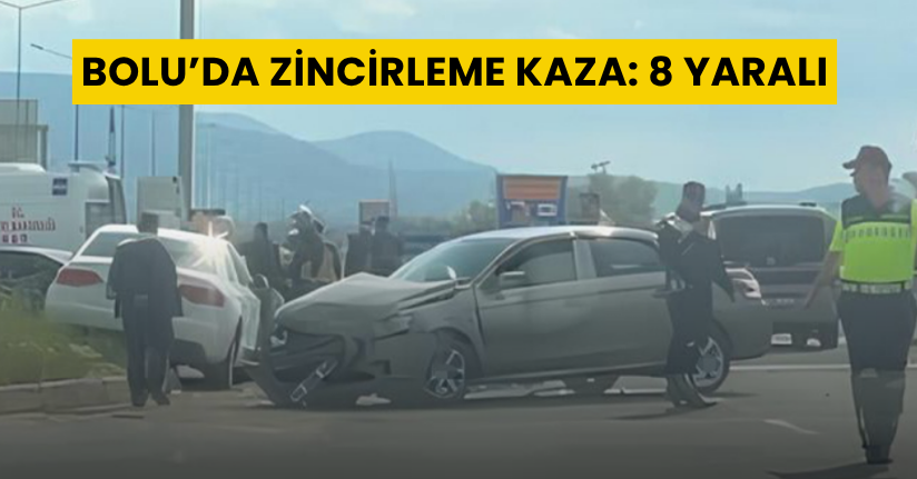 Bolu’da zincirleme kaza: 8 yaralı