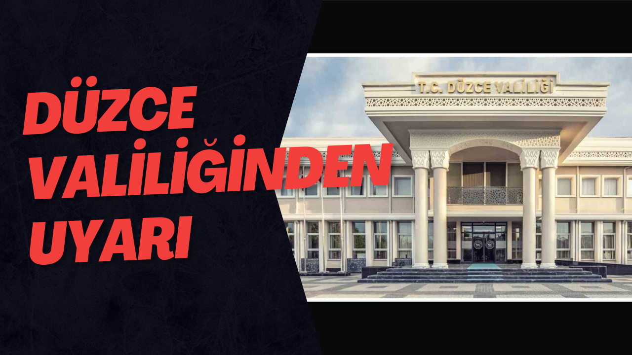 Düzce Valiliği'nden Uyarı: Havaya Ateş Açmayın!