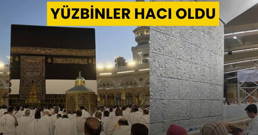 Yüzbinler hacı oldu
