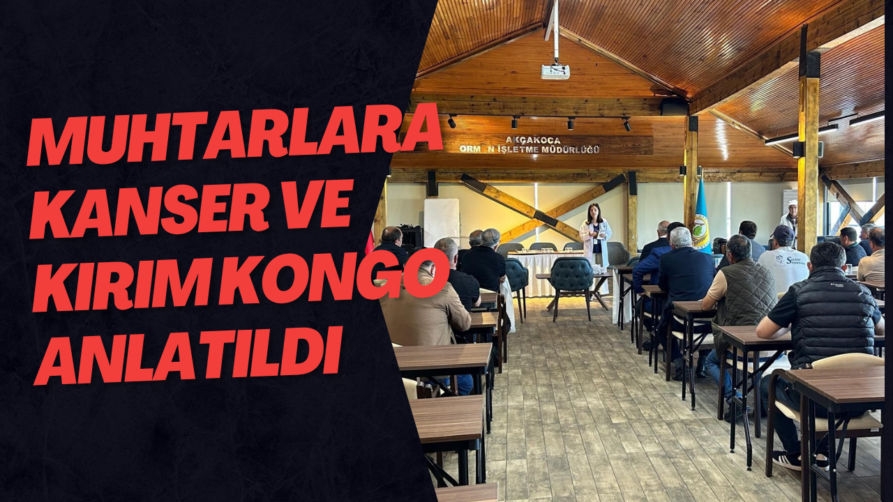 Muhtarlara Kanser Ve Kırım Kongo Anlatıldı