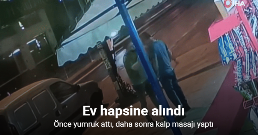 Maltepe’de önce yumruk attı, daha sonra kalp masajı yaptı: O anlar kamerada