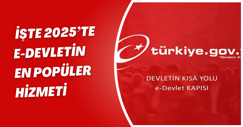 İşte 2025’te e-Devletin en popüler hizmeti