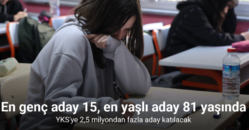 YKS’ye 2,5 milyondan fazla aday katılacak