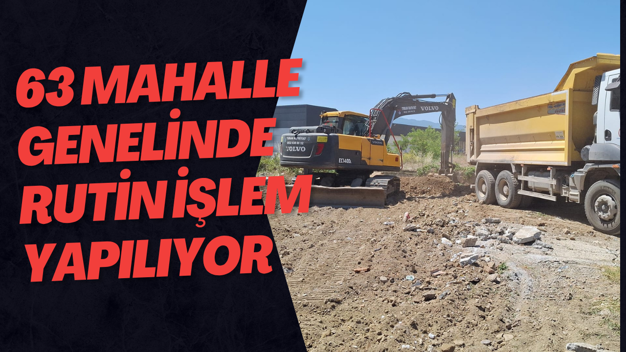 63 Mahalle Genelinde Rutin İşlem Yapılıyor