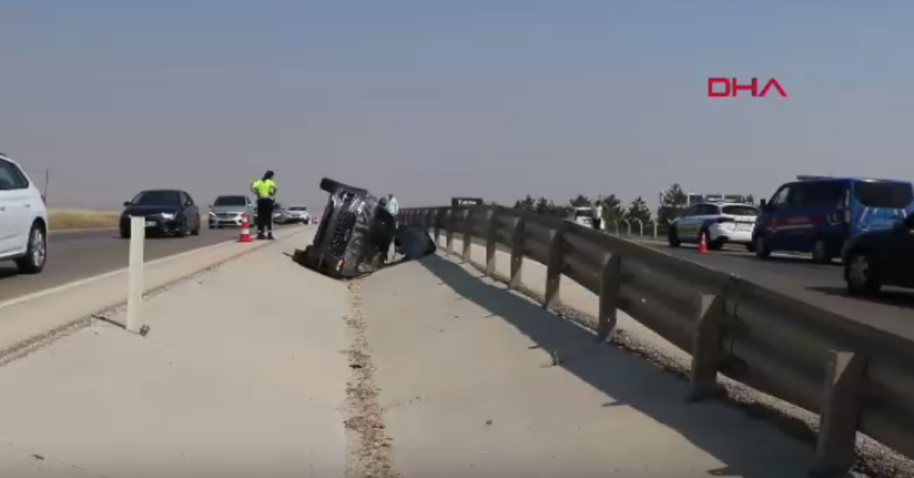 Cip refüjdeki su kanalına devrildi: 1 ölü, 3 yaralı