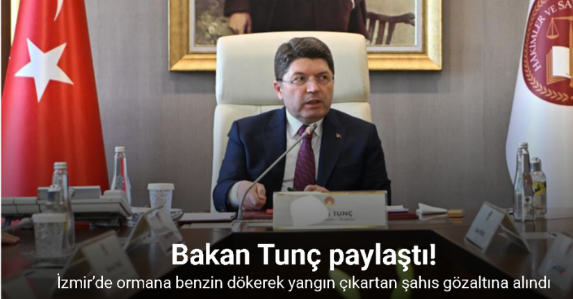 İzmir’de ormana benzin dökerek yangın çıkartan şahıs gözaltına alındı