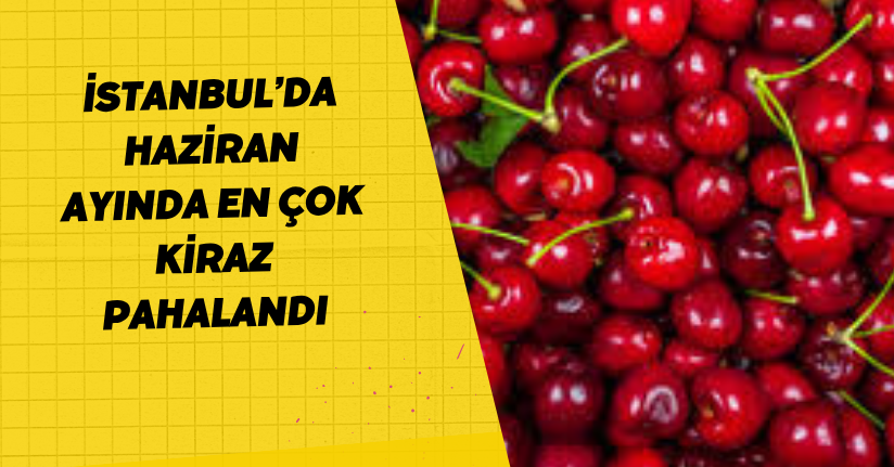 İstanbul’da Haziran ayında en çok kiraz pahalandı
