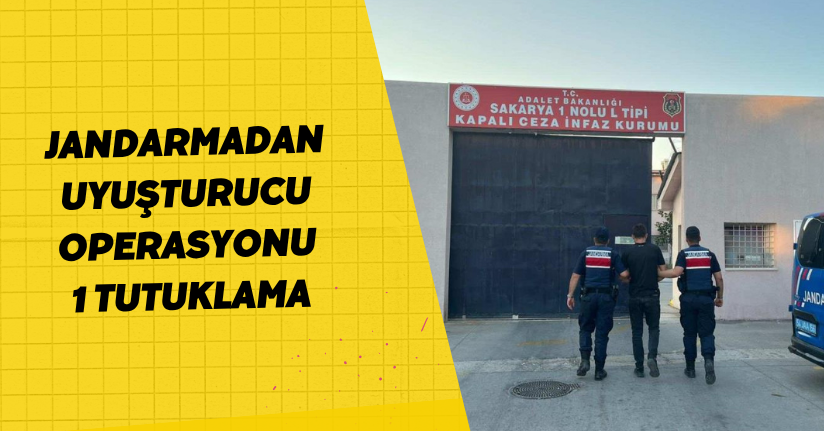 Jandarmadan uyuşturucu operasyonu: 1 tutuklama