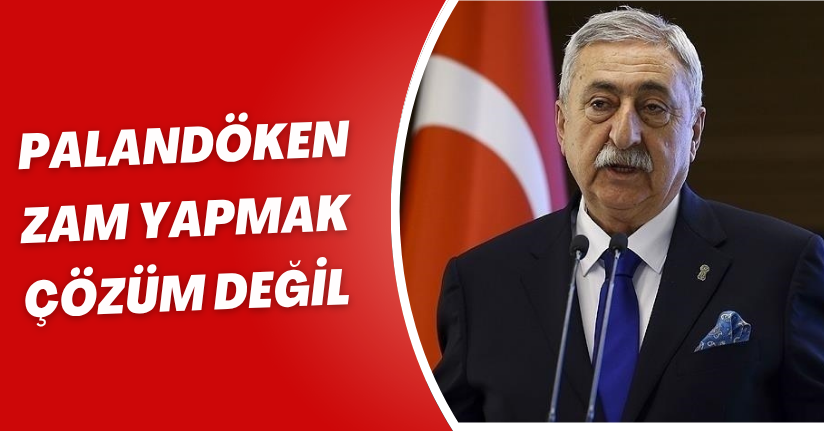 Zam yapmak çözüm değil