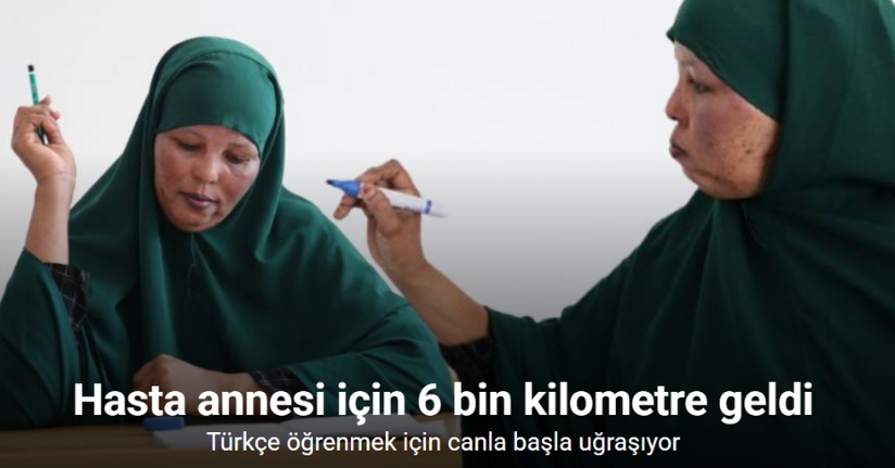 Kanser hastası annesi için 6 bin kilometre geldi