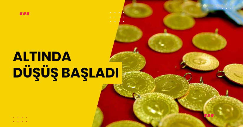 Altında düşüş başladı