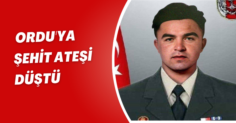 Ordu'ya şehit ateşi düştü