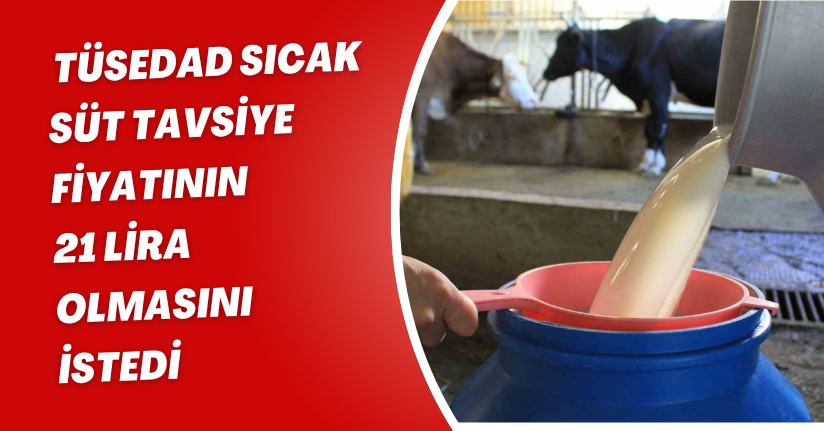 TÜSEDAD, sıcak süt tavsiye fiyatının 21 lira olmasını istedi