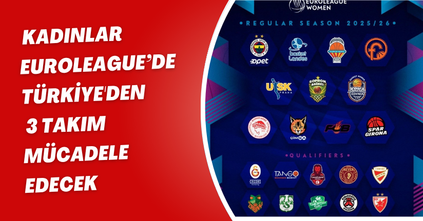 Kadınlar EuroLeague’de Türkiye'den 3 takım mücadele edecek